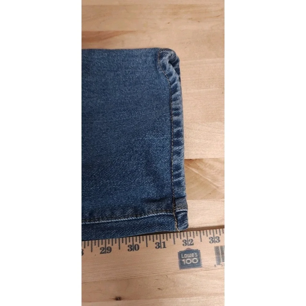Mott & Bow Mens Med Wash Denim Jeans Straight Leg Mid Rise 5-Pocket 36x34